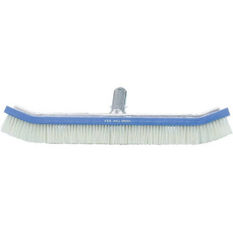 A & B Brush AB3010 18-Inch Curved Wall Swimming Pool Brush