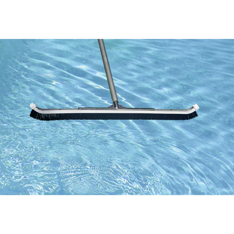 A & B Brush AB3030 36-Inch Curved Wall Swimming Pool Brush Metal Back